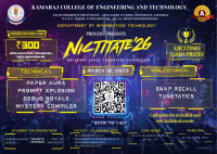 NICTITATE 26 National Level Technical Symposium Poster